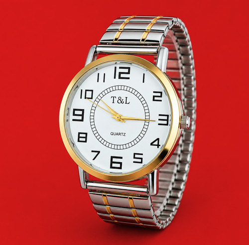 Quarz uhr flexband edelstahl - quarz,