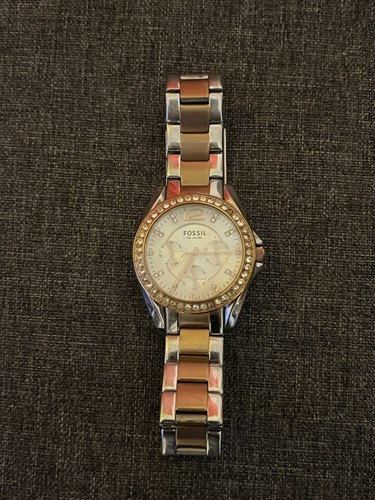 Fossil damenarmbanduhr bicolor - fossil,