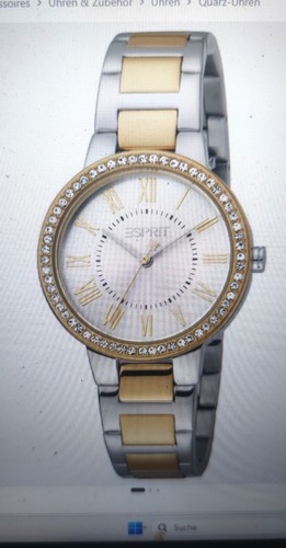 Esprit damenuhr bicolor mit - damenuhr,